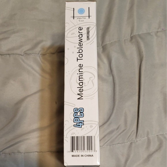 NIB Sebest Global Sources Melamine Tableware 4pc 9in Side Plates Hand Pa… - Picture 3 of 3